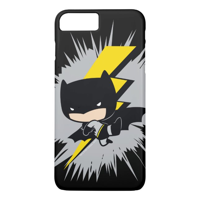 Chibi Batman Lightning Kick Case-Mate iPhone Case (Back)