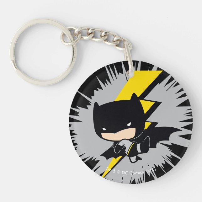 Chibi Batman Lightning Kick Key Ring (Front)