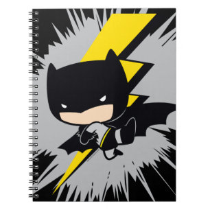 Chibi Batman Lightning Kick Notebook