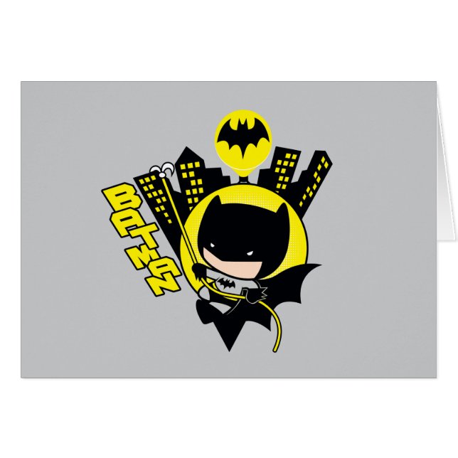Chibi Batman Scaling The City (Front Horizontal)