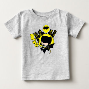 Chibi Batman Scaling The City Baby T-Shirt