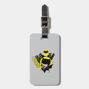 Chibi Batman Scaling The City Luggage Tag