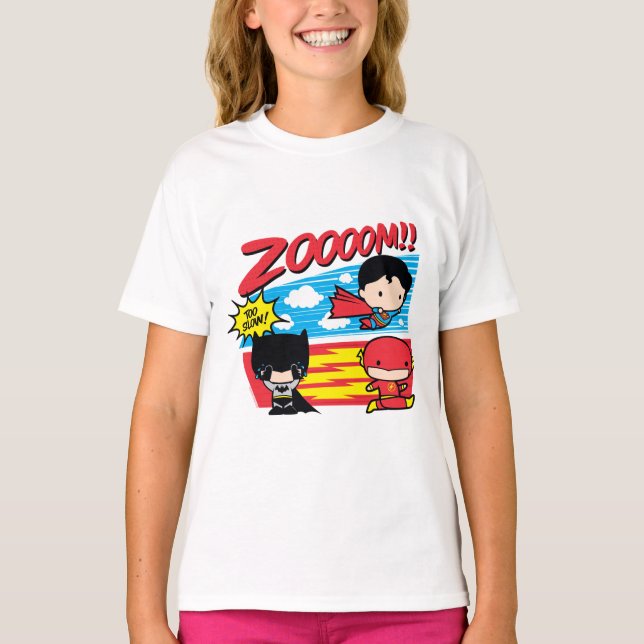 Chibi Batman Too Slow! T-Shirt (Front)