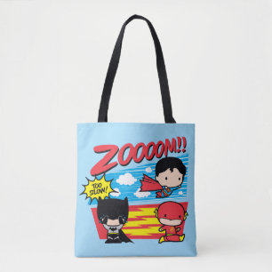 Chibi Batman Too Slow! Tote Bag