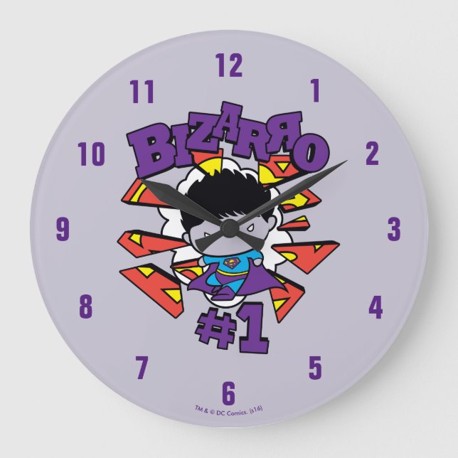 Chibi Bizarro #1 Large Clock (Front)