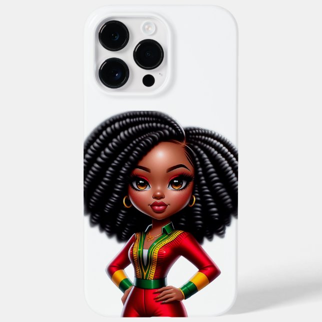 Chibi Black Girl Ipone Case (Back)