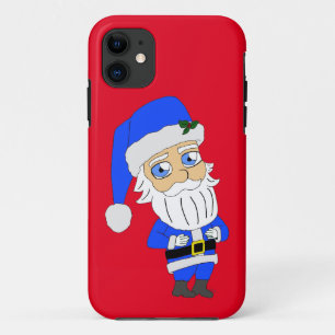 Chibi Blue Suit Santa iPhone 11 Case