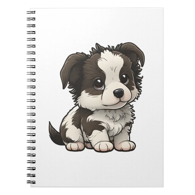 Chibi Border Collie Notebook (Front)