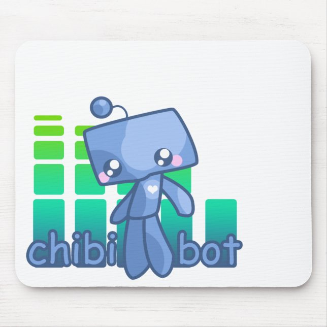 Chibi Bot Mouse Mat (Front)