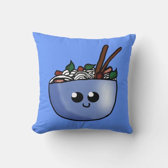 Chibi Bowl of Pho Pillow (Front)