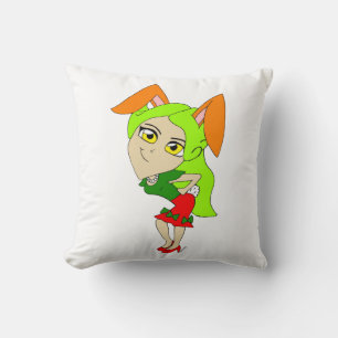 chibi bunnygirl  button cushion
