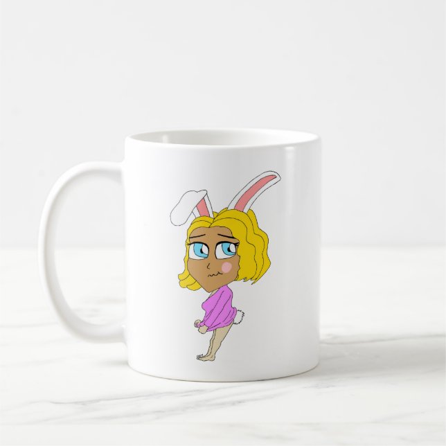 chibi bunnygirl   coffee mug (Left)