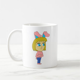 chibi bunnygirl coffee mug