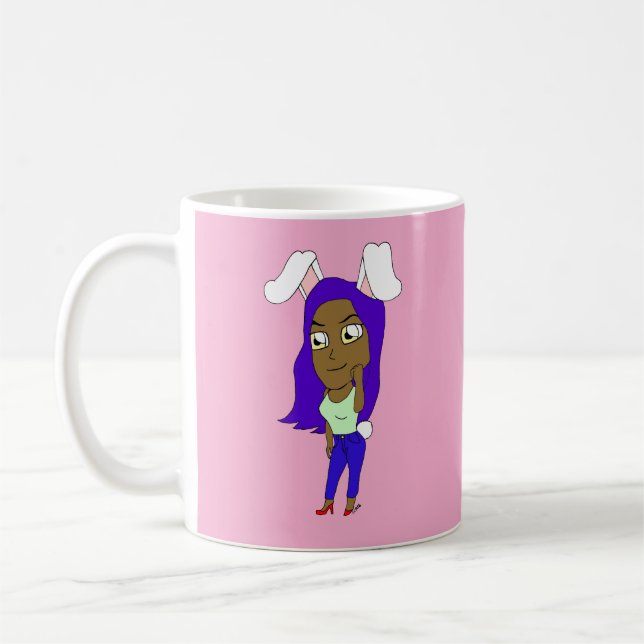 Chibi Bunnygirl Coffee Mug (Left)