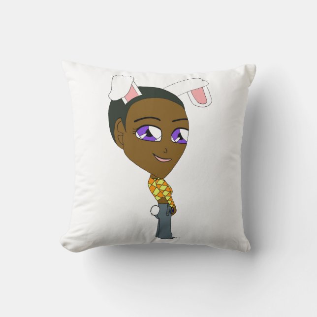 chibi bunnygirl   cushion (Front)