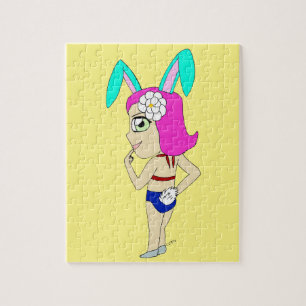 chibi bunnygirl jigsaw puzzle