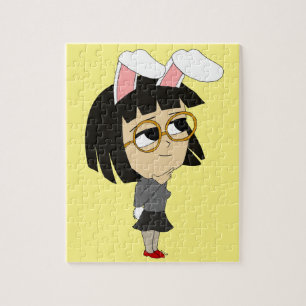 chibi bunnygirl  jigsaw puzzle