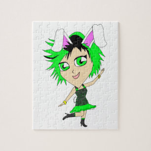 chibi bunnygirl jigsaw puzzle