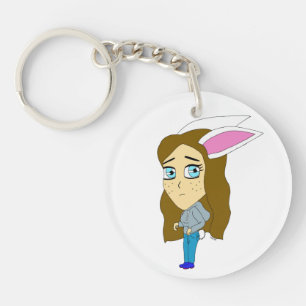chibi bunnygirl  key ring