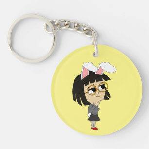 chibi bunnygirl keychain