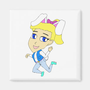 chibi bunnygirl    magnet