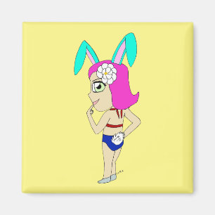 chibi bunnygirl magnet