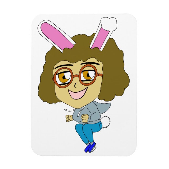 chibi bunnygirl    magnet (Vertical)