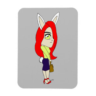 chibi bunnygirl magnet