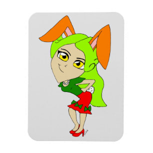 chibi bunnygirl      magnet
