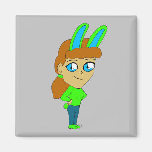 chibi bunnygirl magnet