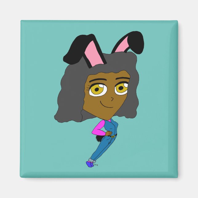 chibi bunnygirl  magnet (Front)