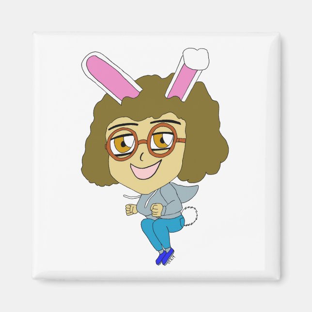 chibi bunnygirl   magnet (Front)
