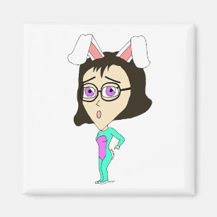 chibi bunnygirl magnet