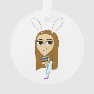 chibi bunnygirl    ornament