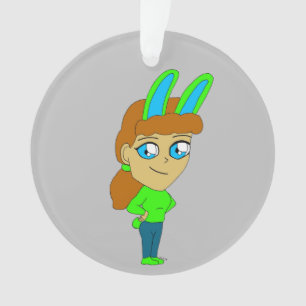 chibi bunnygirl ornament