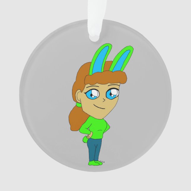 chibi bunnygirl    ornament (Front)