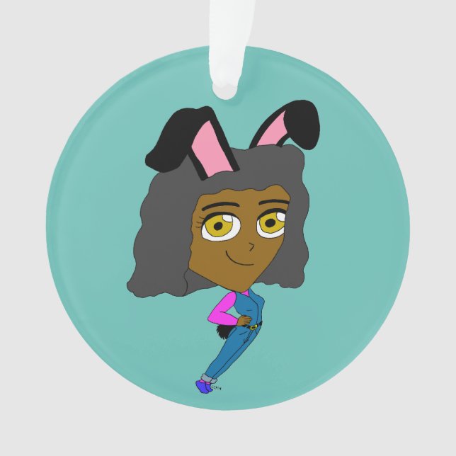 chibi bunnygirl    ornament (Front)