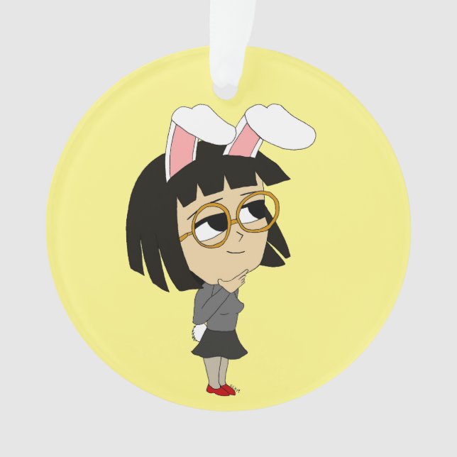 chibi bunnygirl    ornament (Front)