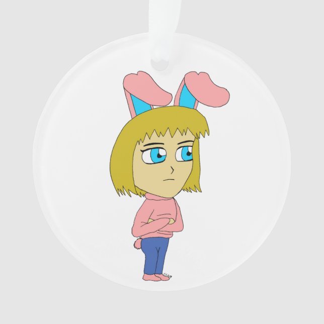 chibi bunnygirl  ornament (Front)