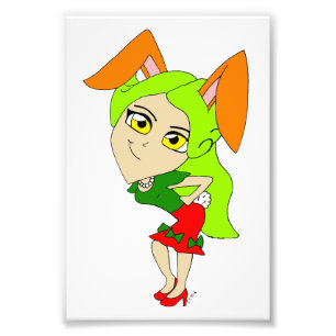 chibi bunnygirl photo print