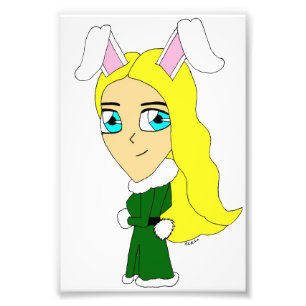 chibi bunnygirl  photo print