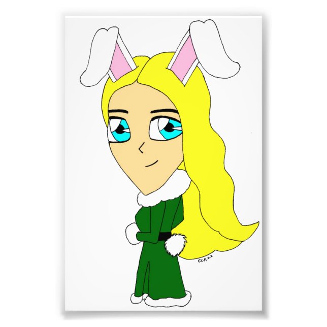 chibi bunnygirl  photo print (Front)