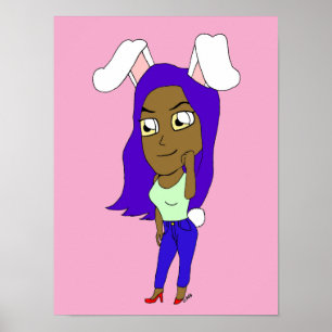 Chibi Bunnygirl Poster