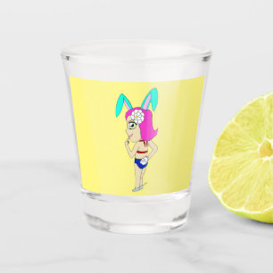 chibi bunnygirl shot glass