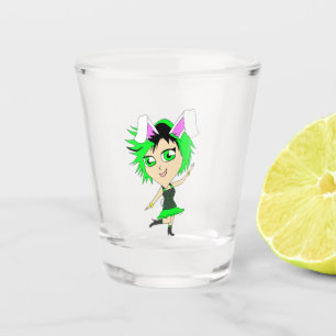 chibi bunnygirl   shot glass