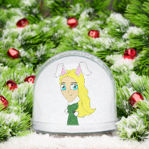 chibi bunnygirl snowglobe