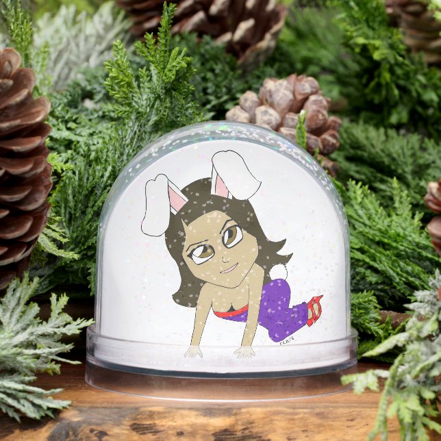 chibi bunnygirl    snowglobe (Winter)