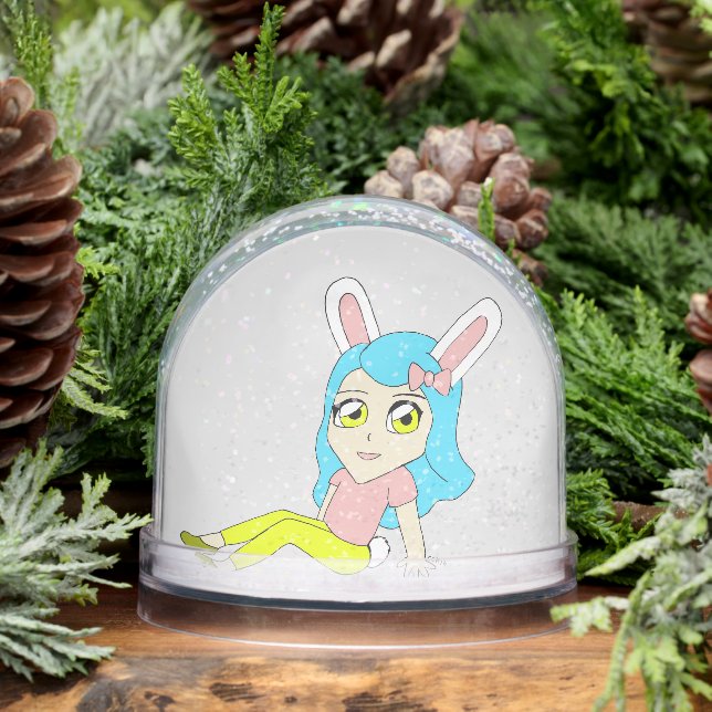 chibi bunnygirl    snowglobe (Winter)
