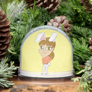 chibi bunnygirl snowglobe