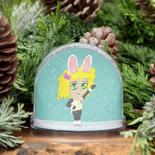 chibi bunnygirl snowglobe